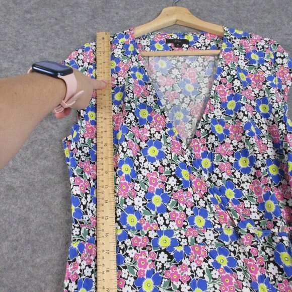 J. Crew Floral Wrap Midi Dress - Picture 7 of 14